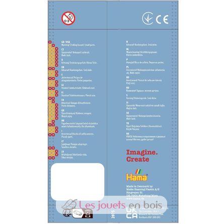 Tüte mit 1000 Kunststoffperlen Midi pastellgelb HAMA-207-43 Hama 5