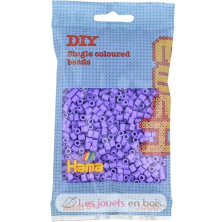 Tüte mit 1000 Kunststoffperlen Midi pastell lila HAMA-207-45 Hama 1