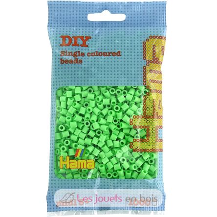 Tüte mit 1000 Kunststoffperlen Midi pastellgrün HAMA-207-47 Hama 1