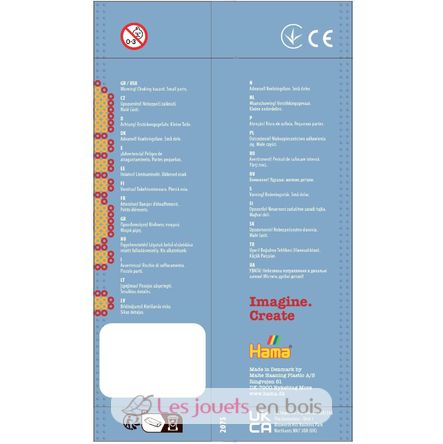 Tüte mit 1000 Kunststoffperlen Midi Pastellrosa HAMA-207-48 Hama 5
