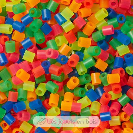 Tüte mit 1000 Kunststoffperlen Midi Neon-Mix HAMA-207-51 Hama 1