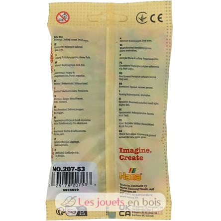Tüte mit 1000 Kunststoffperlen Midi Transp mix HAMA-207-53 Hama 3