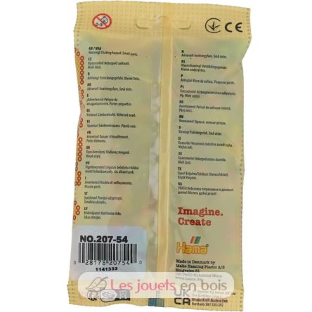 Tüte mit 1000 Kunststoffperlen Midi Pailletten HAMA-207-54 Hama 4