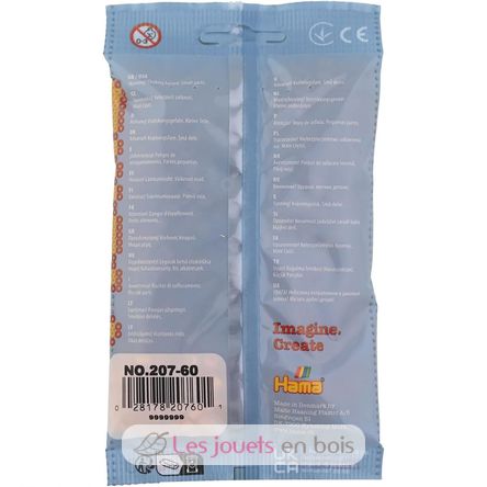Tüte mit 1000 Kunststoffperlen Midi brauner Teddy HAMA-207-60 Hama 4