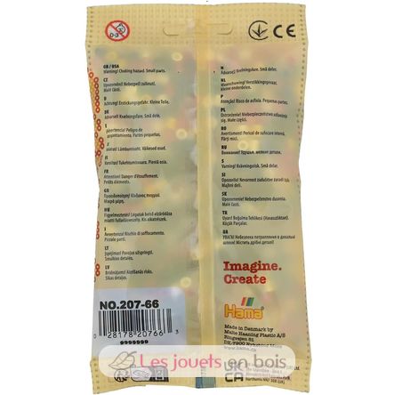 Tüte mit 1000 Kunststoffperlen Midi Basismischung 6 Farben HAMA-207-66 Hama 3