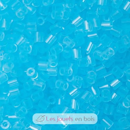 Tüte mit 1000 Kunststoffperlen Midi transparent blau HAMA-207-73 Hama 1