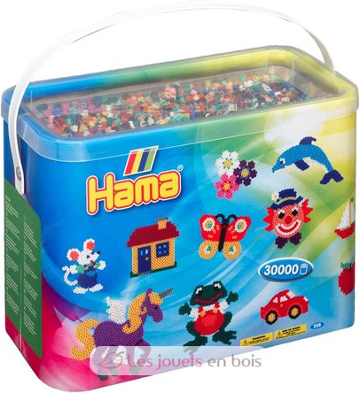Fass 30000 Midi Kunststoffperlen 22 Farben HAMA-208-67 Hama 1