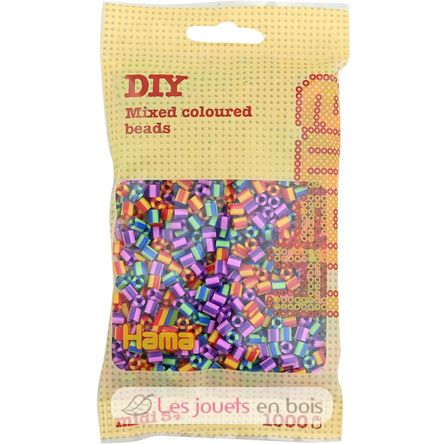 Tüte mit 1000 Kunststoffperlen Midi zweifarbig 2 HAMA-207-92 Hama 1