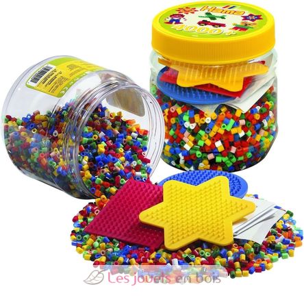 Gelb Topf mit 4000 Midi-Kunststoffperlen HAMA-2052 Hama 2