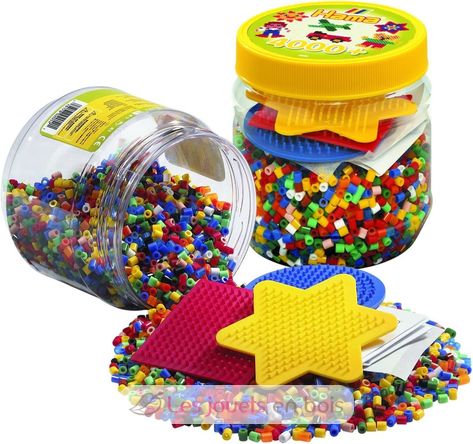 Gelb Topf mit 4000 Midi-Kunststoffperlen HAMA-2052 Hama 2