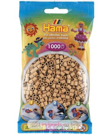 Tüte mit 1000 Kunststoffperlen Midi Eis Kaffee HAMA-207-75 Hama 1