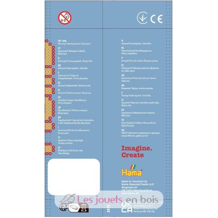 Tüte mit 1000 Kunststoffperlen Midi rotbraun HAMA-207-20 Hama 4