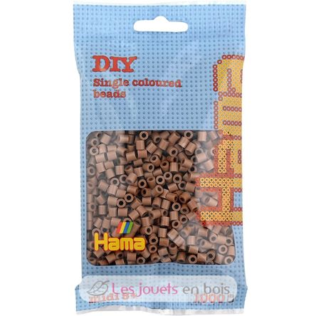 Tüte mit 1000 Kunststoffperlen Midi Glasierte Kastanie HAMA-207-76 Hama 1