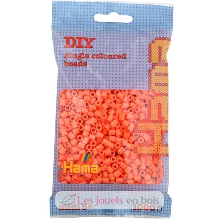 Tüte mit 1000 Kunststoffperlen Midi Aprikose HAMA-207-79 Hama 1