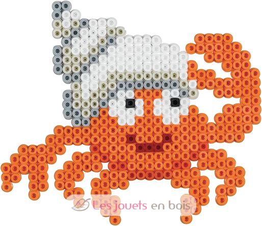 Tüte mit 1000 Kunststoffperlen Midi Aprikose HAMA-207-79 Hama 3