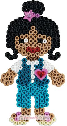 Tüte mit 1000 Kunststoffperlen Midi Blaues Öl HAMA-207-83 Hama 4