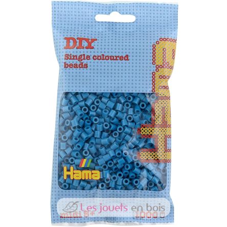 Tüte mit 1000 Kunststoffperlen Midi Blaues Öl HAMA-207-83 Hama 1