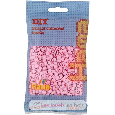 Tüte mit 1000 Kunststoffperlen Midi zartes Rosa HAMA-207-95 Hama 1