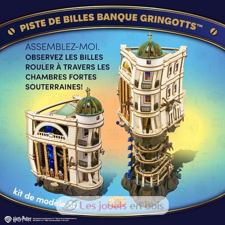 Modellbausatz Gringotts Bank Murmelbahn U70276 Ugears 12