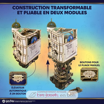 Modellbausatz Gringotts Bank Murmelbahn U70276 Ugears 9