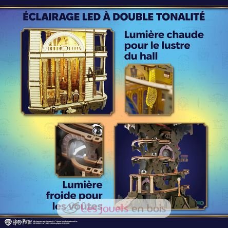 Modellbausatz Gringotts Bank Murmelbahn U70276 Ugears 7