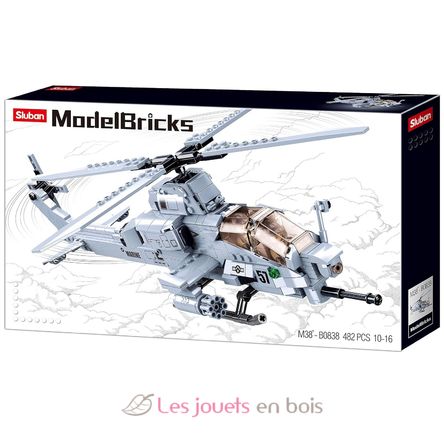 Model Bricks - Kampfhubschrauber SL-M38-B0838 Sluban 1