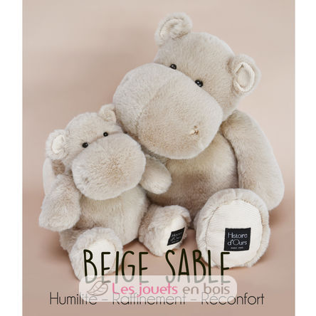 Hip Chic Beige Nilpferd Plüsch 25 cm HO3093 Histoire d'Ours 2