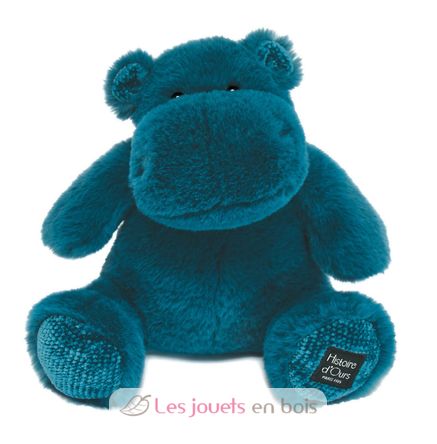 Hip Chic blaues Nilpferd Plüsch 25 cm HO3107 Histoire d'Ours 1