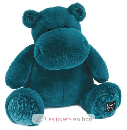 Hip Chic blaues Nilpferd Plüsch 40 cm HO3108 Histoire d'Ours 1