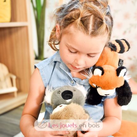 Magnetisches Plüschtier Roter Panda 30 cm HO3360 Histoire d'Ours 7