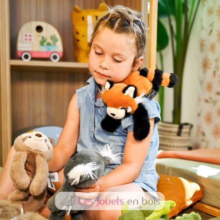 Magnetisches Plüschtier Roter Panda 30 cm HO3360 Histoire d'Ours 8