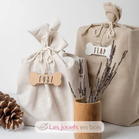 Weihnachtsdeko - Personalisiertes Knochen weißes Holz VI-HU11 Vintiun 7