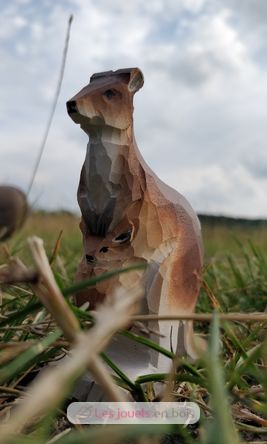 Figur Känguru aus Holz WU-40460 Wudimals 5