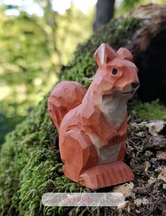 Figur rotes Eichhörnchen aus Holz WU-40714 Wudimals 2