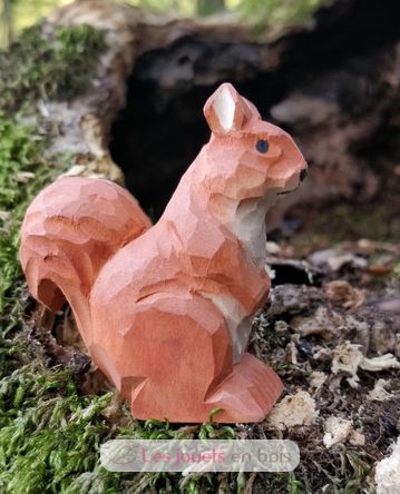 Figur rotes Eichhörnchen aus Holz WU-40714 Wudimals 3