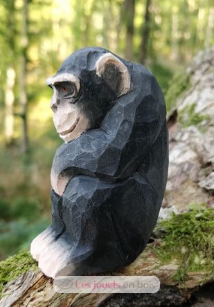 Figur Schimpanse aus Holz WU-40722 Wudimals 3