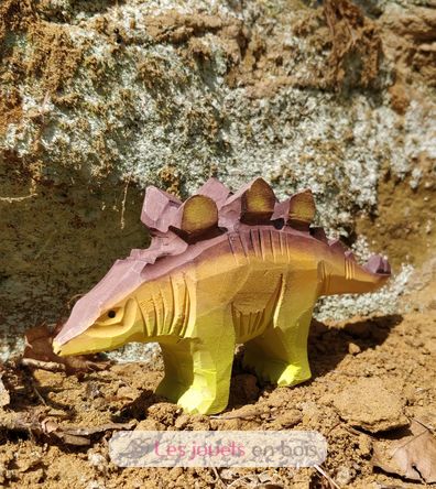 Figur Stegosaurus aus Holz WU-40902 Wudimals 2