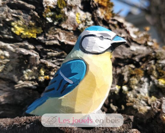 Figur Blaumeise aus Holz WU-41015 Wudimals 3