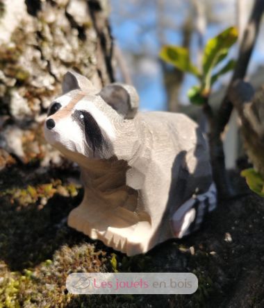 Figur Waschbär aus Holz WU-40481 Wudimals 3