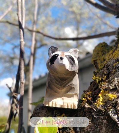 Figur Waschbär aus Holz WU-40481 Wudimals 4