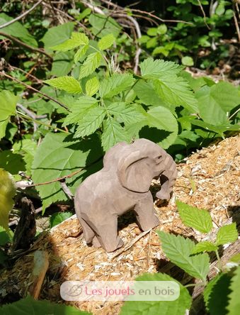 Figur Elefantenkalb aus Holz WU-40465 Wudimals 2