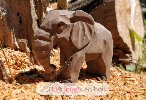 Figur Elefantenkalb aus Holz WU-40465 Wudimals 5