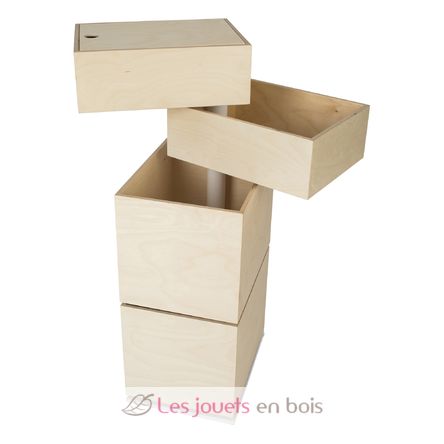Spielzeugkiste - 4 Kisten TOYCAR4BOX In2wood 4