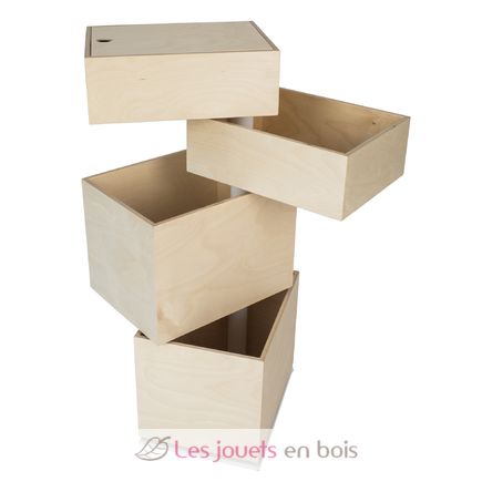 Spielzeugkiste - 4 Kisten TOYCAR4BOX In2wood 6