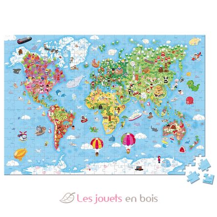 300-teiliges Welt Puzzle J02549 Janod 2