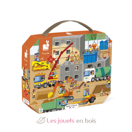 Puzzle Baustelle J02604 Janod 1