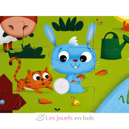 Haptik-Puzzle Bauernhof 20 Teile J02772 Janod 3