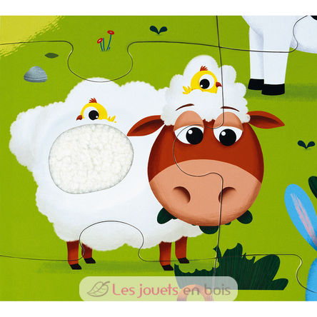 Haptik-Puzzle Bauernhof 20 Teile J02772 Janod 4