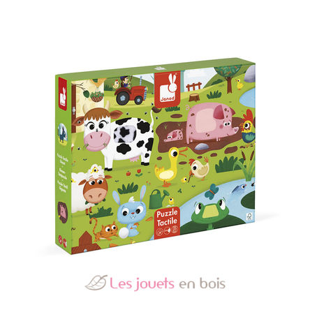 Haptik-Puzzle Bauernhof 20 Teile J02772 Janod 1