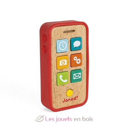 Smartphone Holz mit funktionen J05334 Janod 1